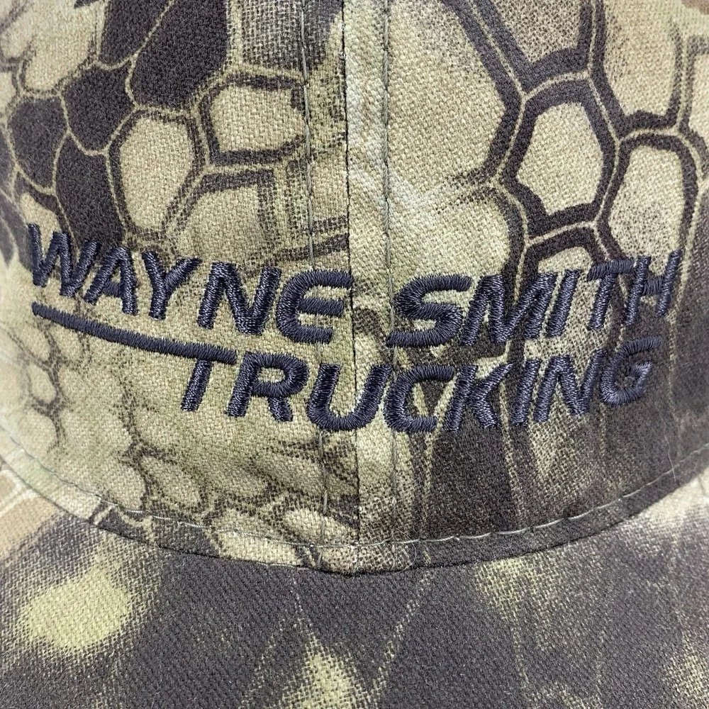 Wayne Smith Trucking Hat Kryptek Camo Strapback Outdoor Cap Baseball Cap w/ Tag